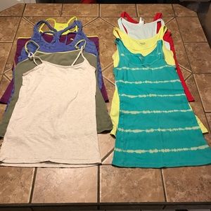 Bundle of 9 tank tops-Workout-Cami-Racerback